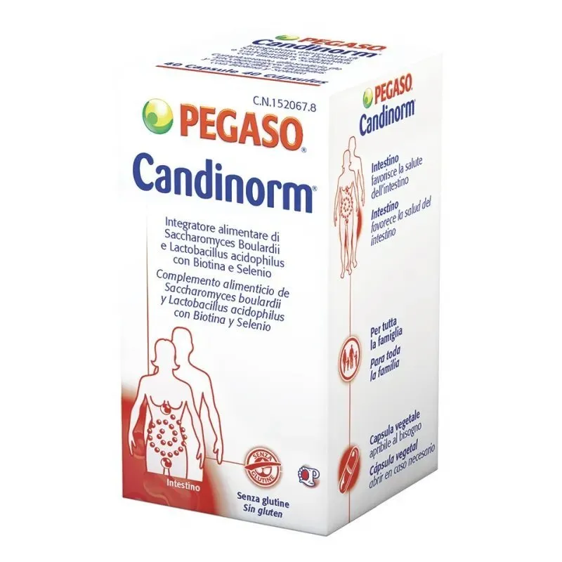 Candinorm pegaso x flora batterica saccharomyces lactobacillus acidophilus