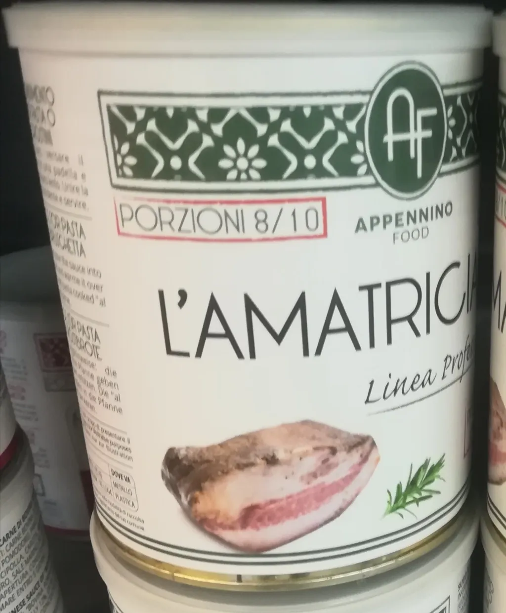 AMATRICIANA salsa per pasta AMERIGO 1934 800gr